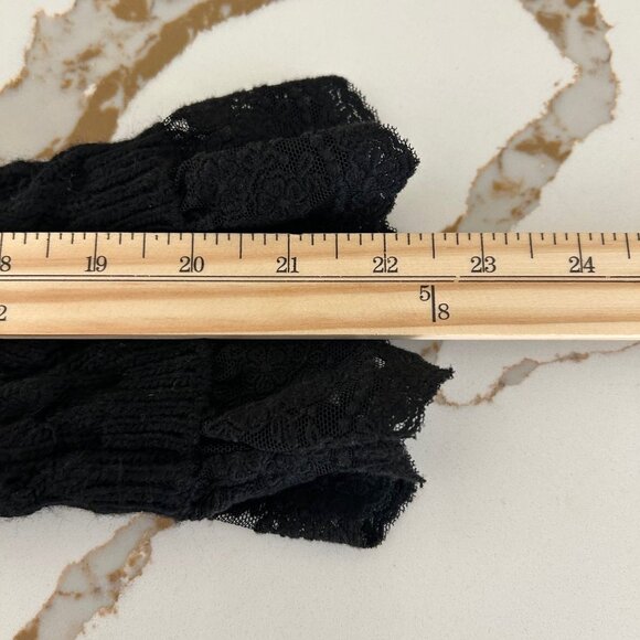 Zara Womens Pointelle Button Down Knit Cardigan Flare Lace Cuffs Whimsigoth Vibe - Picture 13 of 13